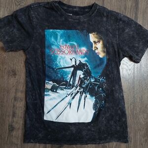 Edward Scissorhands Tim Burtons Goth Movie Promo Tee xs‎